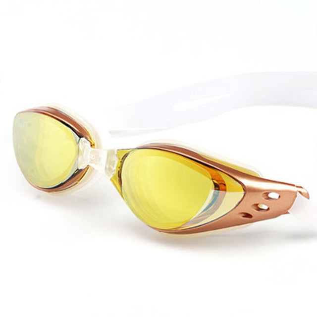 Großrahmige verspiegelte Schwimm- und Tauchbrille