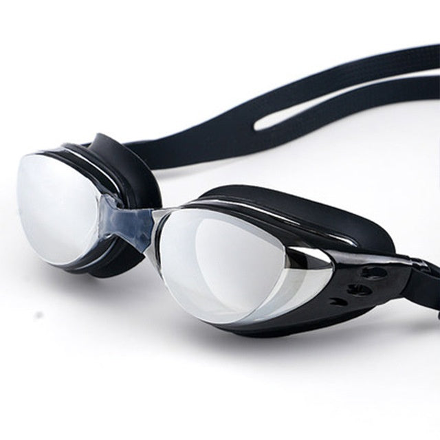 Großrahmige verspiegelte Schwimm- und Tauchbrille